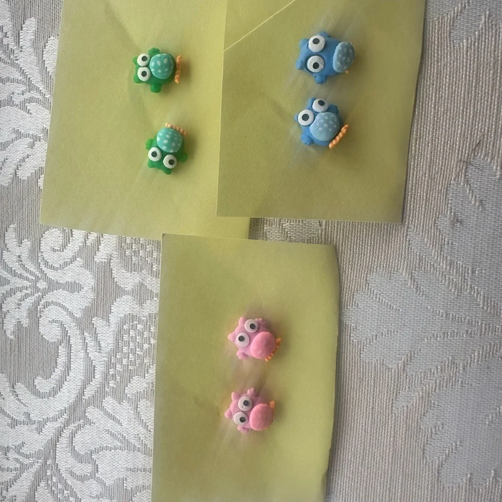 Cute Owl Stud Earrings Set